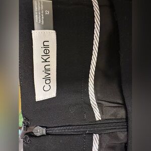 Calvin Klein Black Zippered Garment